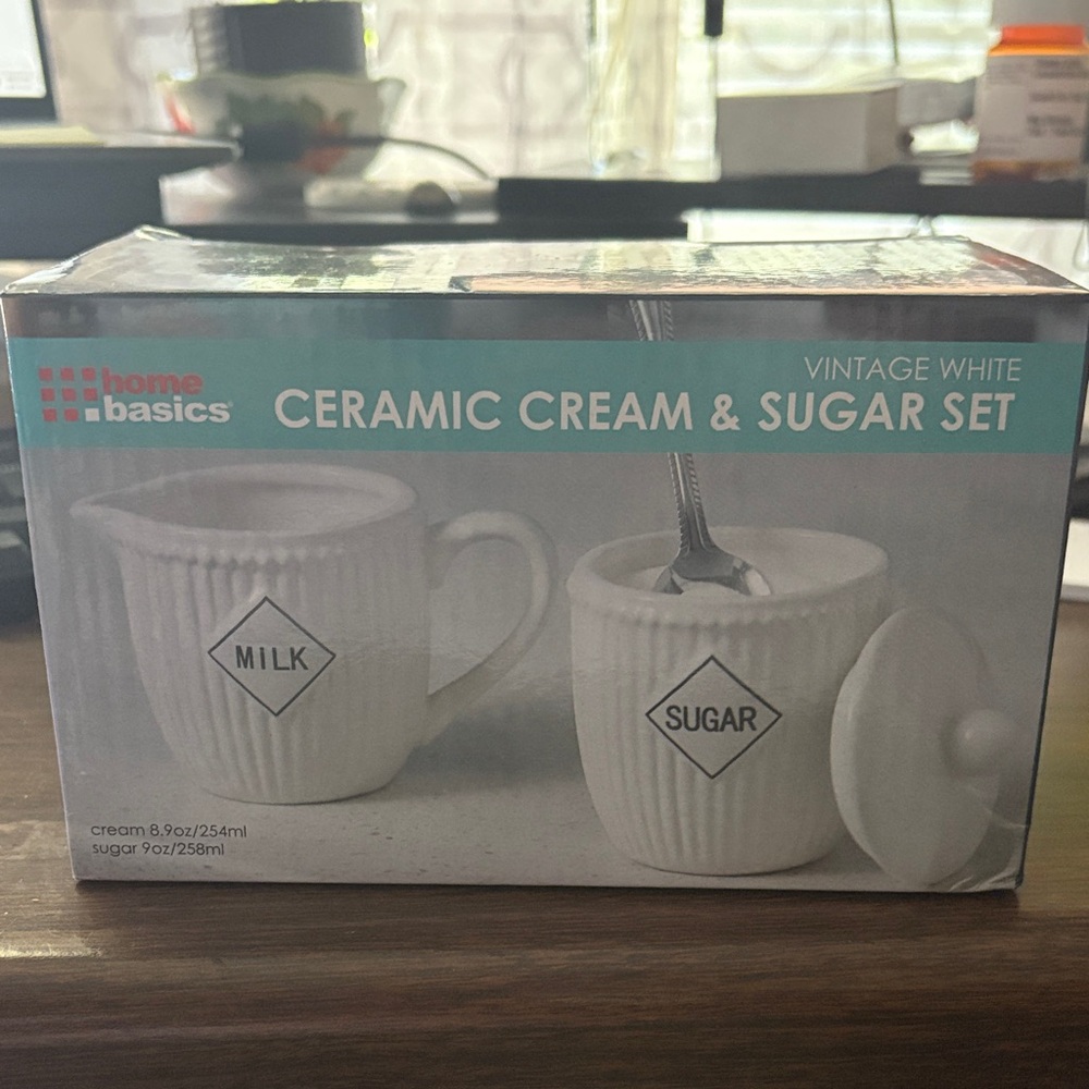 Nib home  Basics White Ceramic Milk and Sugar Set